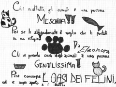 Eleonora, 7 anni: “Chi ama gli animali”